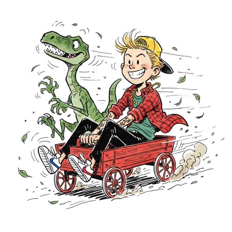 Raptor And Wagon But Older