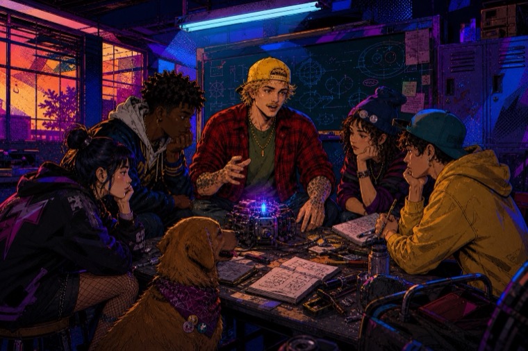 Get Learnt Clubhouse Teaching Glowing Project With Dog